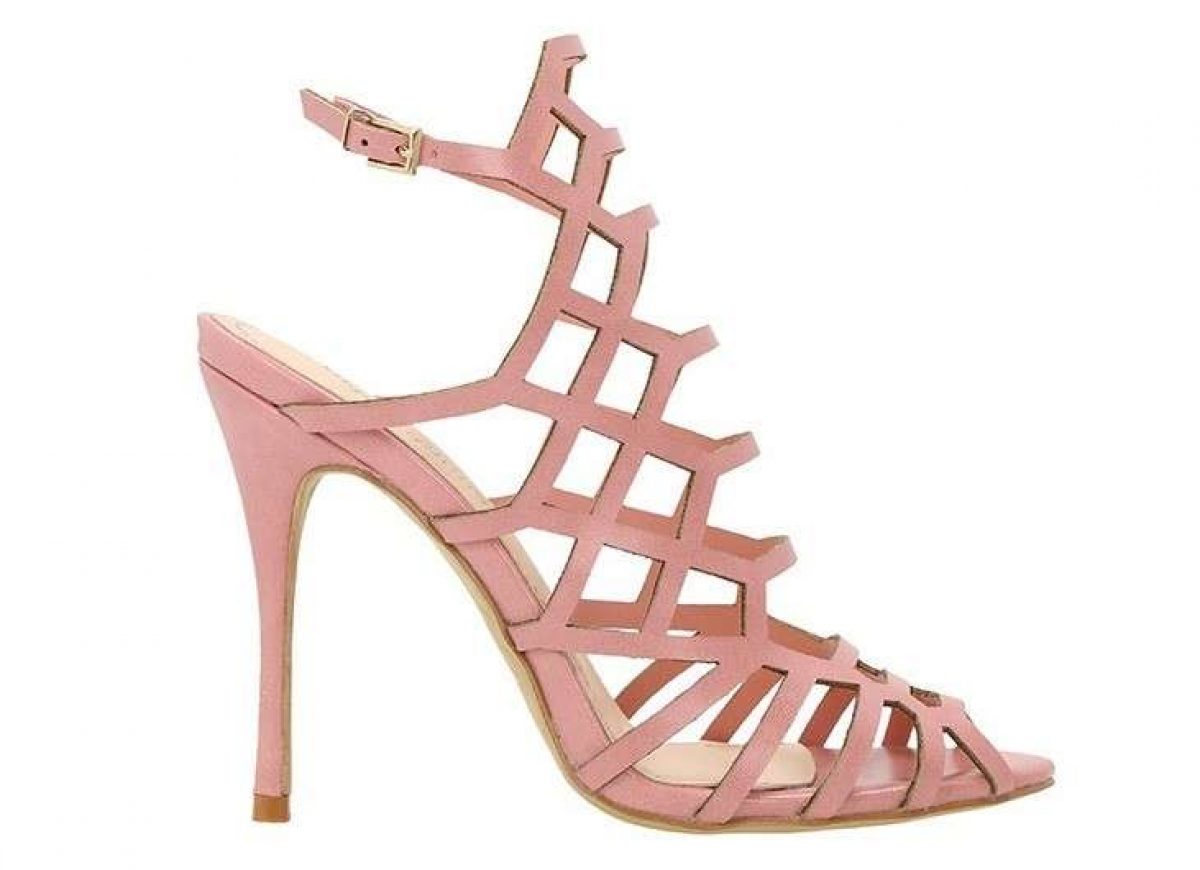 scarpe rosa cipria con tacco primadonna