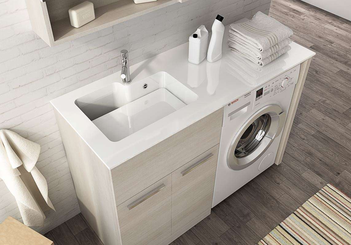 Arredo per lavanderia componibile di Legnobagno