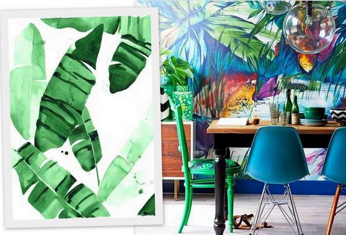 Colori darredo in stile tropical