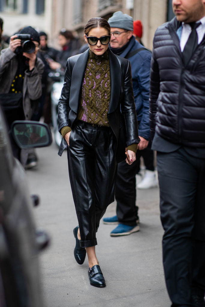 Olivia Palermo in Ermanno Scervino total black