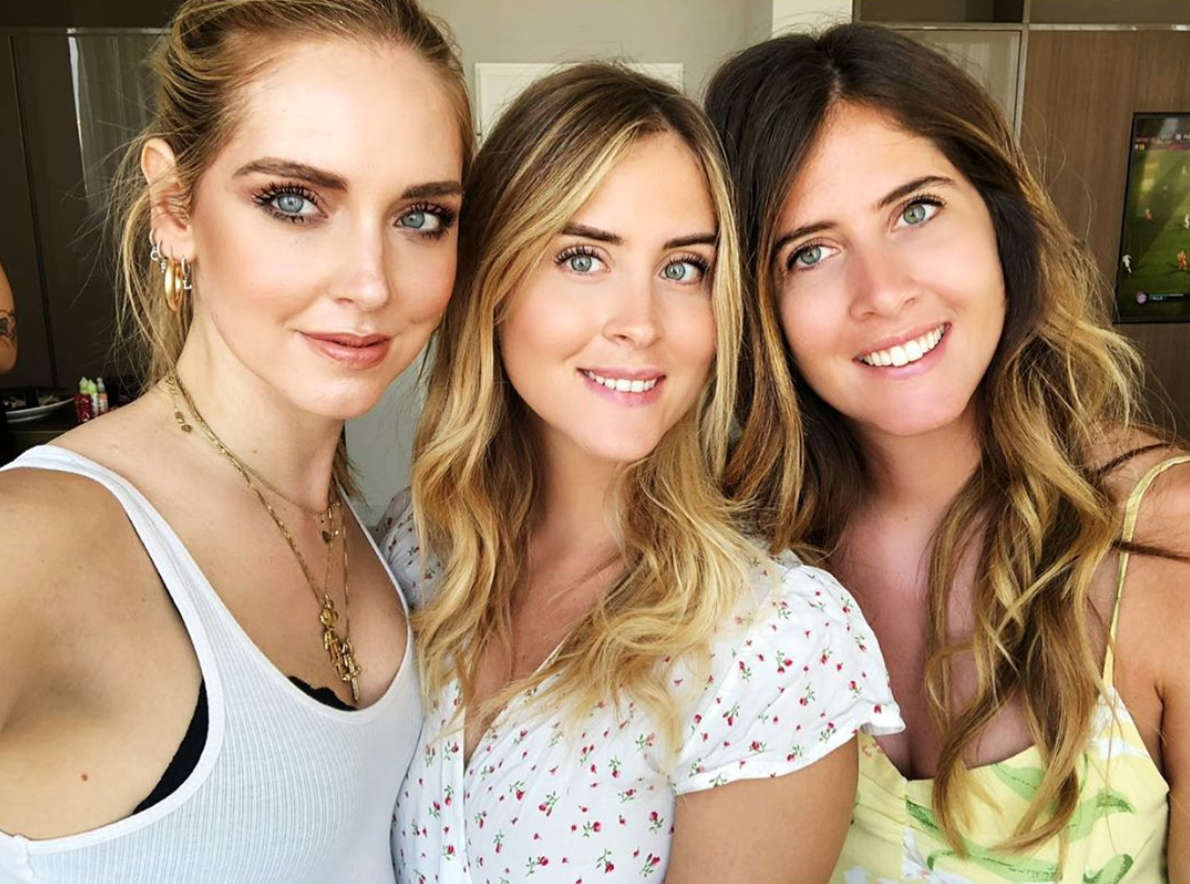 Chiara Ferragni, Valentina Ferragni e Francesca Ferragni