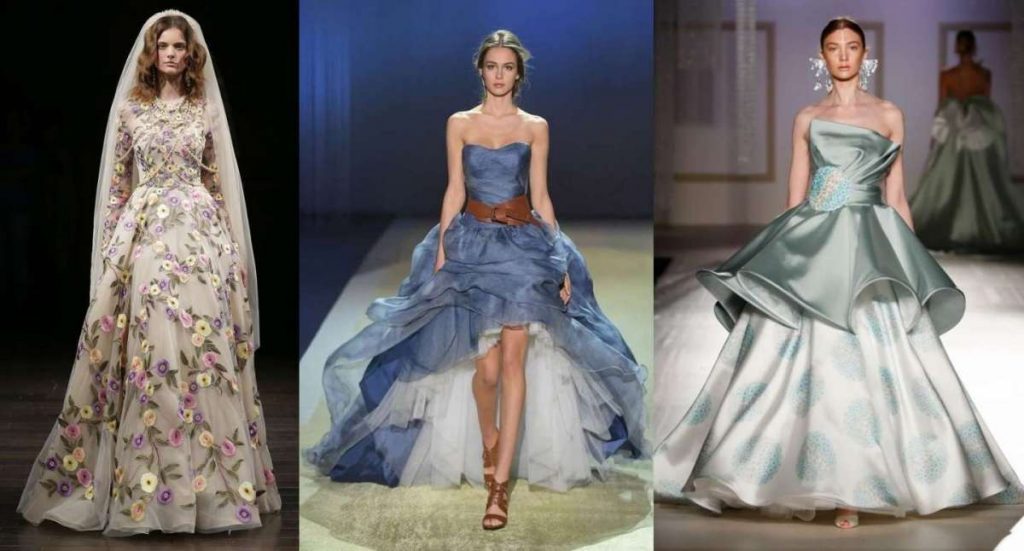 abiti da sposa seconde nozze colorati