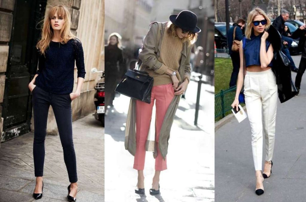 pantaloni neri stretti