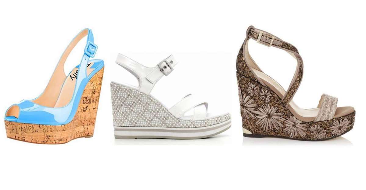 scarpe con zeppa estive