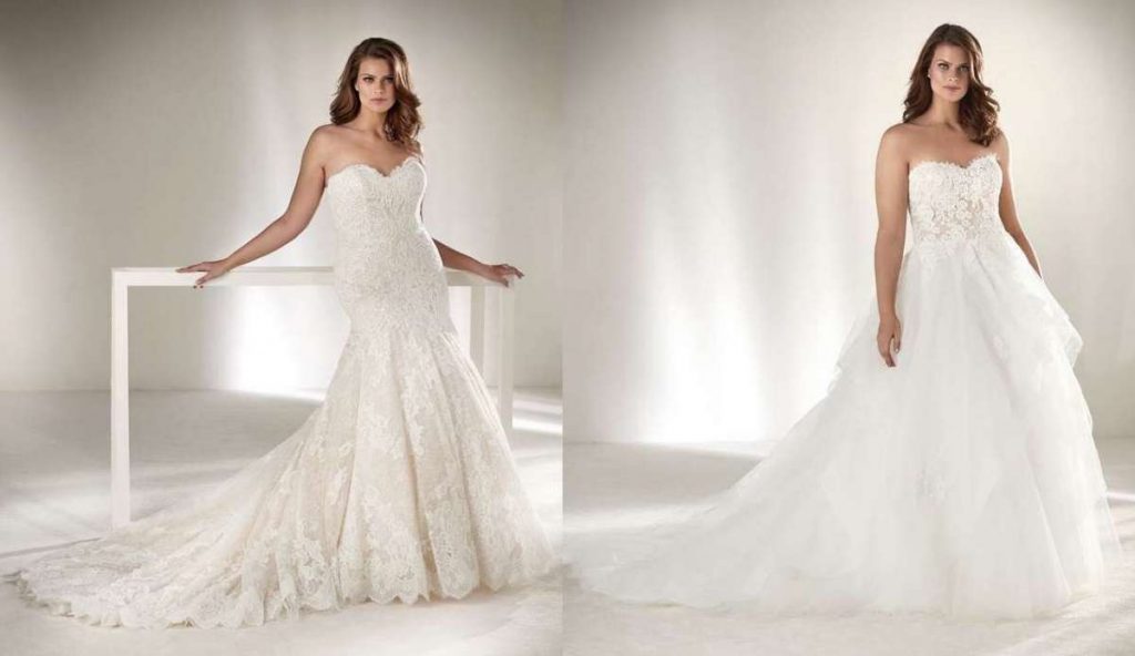 abiti da sposa 2019 taglie forti