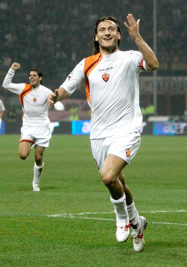 Totti durante una partita