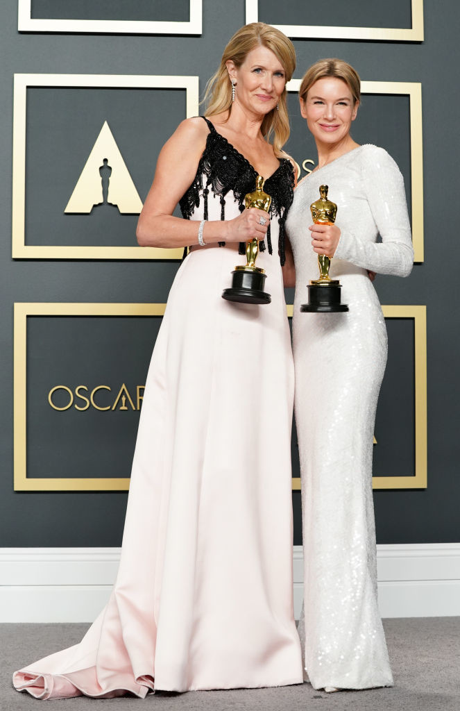Laura Dern e Renée Zellweger vincitrici Oscar 2020