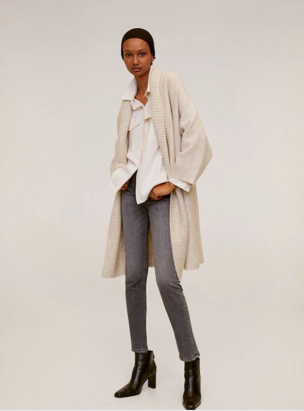 Cardigan lungo. Prezzo: 59,99