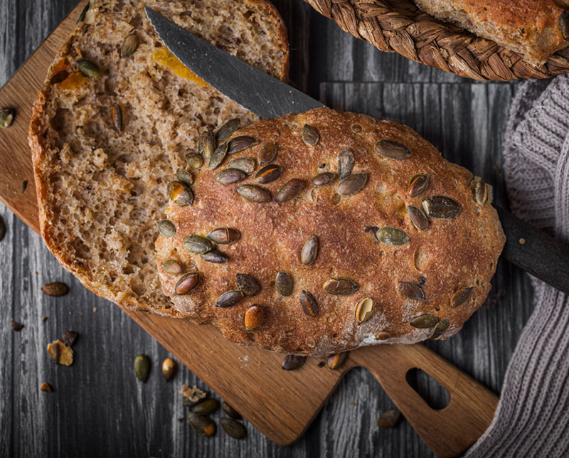 Pane fatto in casa con i semi