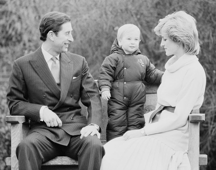 Carlo, Diana e un piccolo Principe William