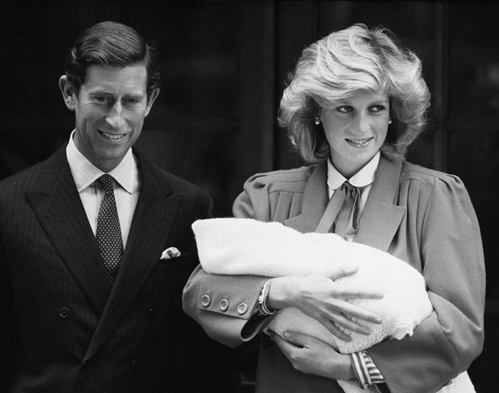 Principe Carlo con Diana ed Harry