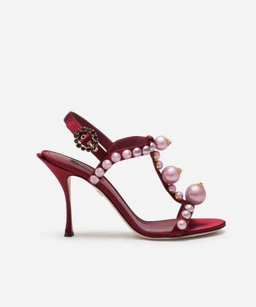 Sandalo gioiello con perle Dolce & Gabbana