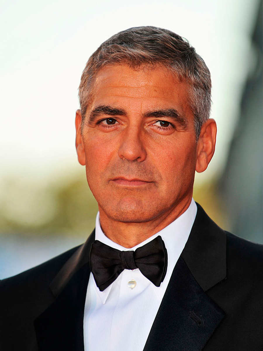 Primo piano di George Clooney