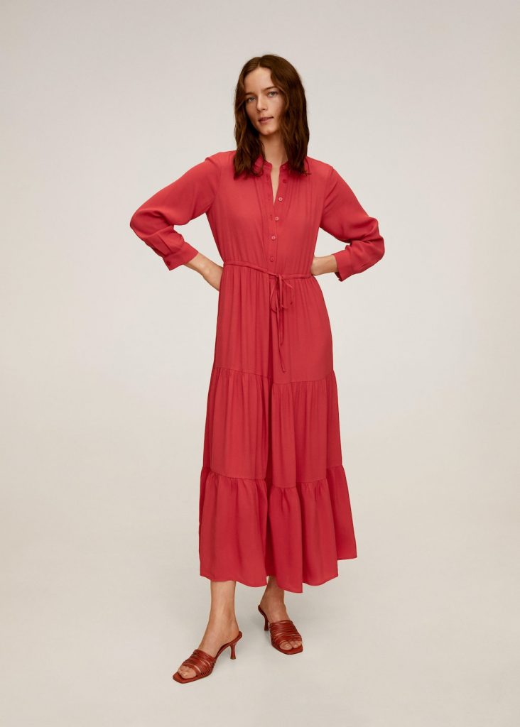 Vestito lungo rosso