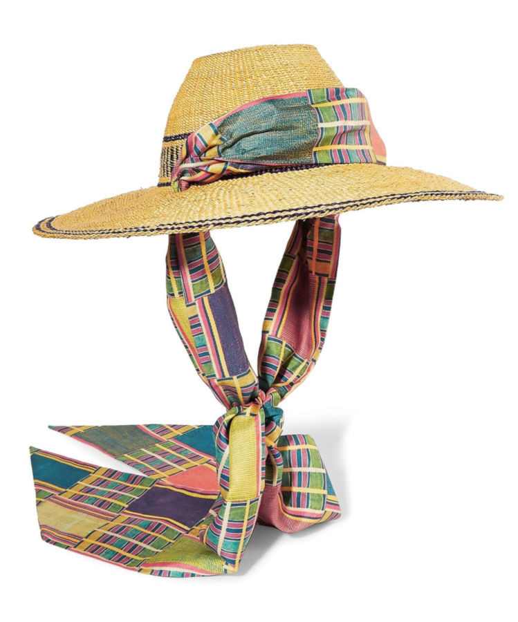 Cappello di paglia con nastro