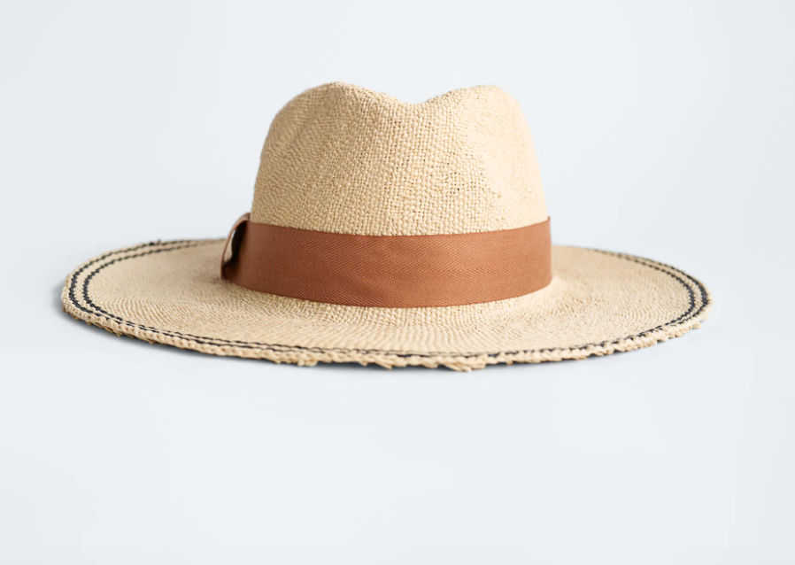 Cappello nastro combinato