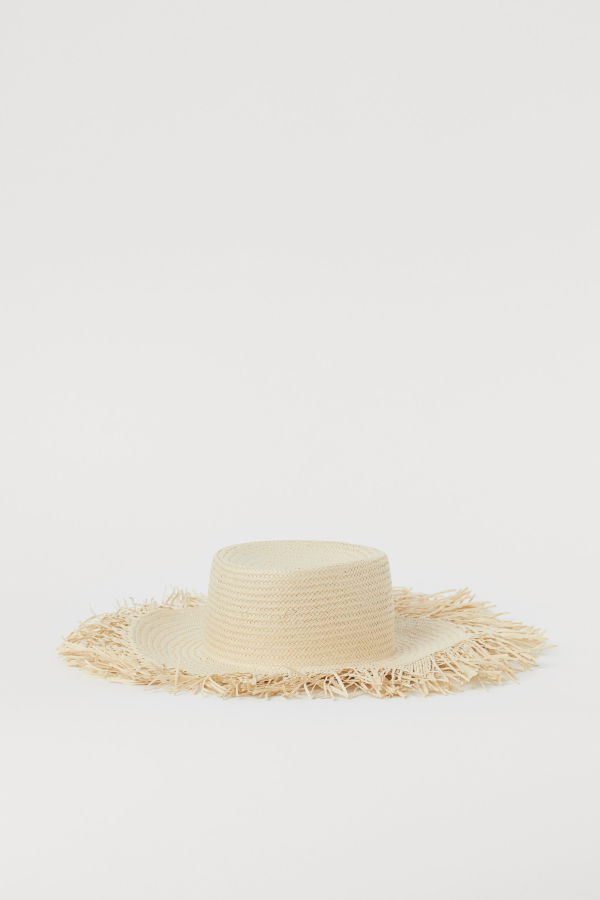 Cappello paglia con frange