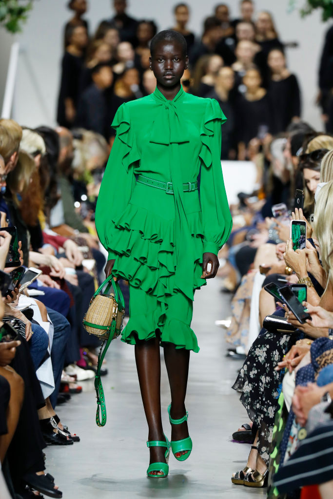 Mini dress verde Michael Kors
