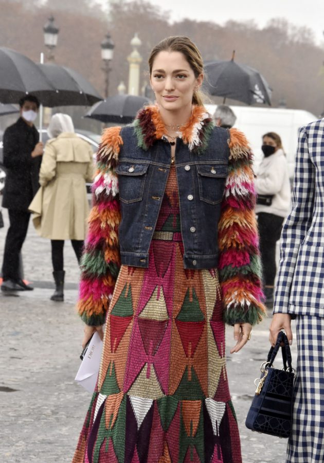 Look autunno 2020 vestito colorato