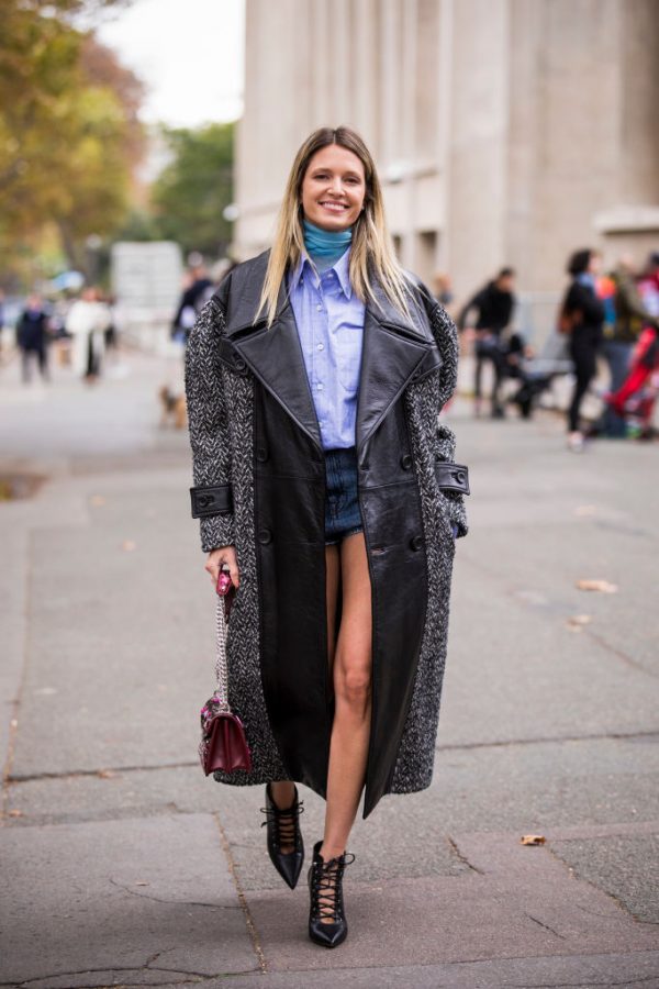 Look cappotto maxi collo