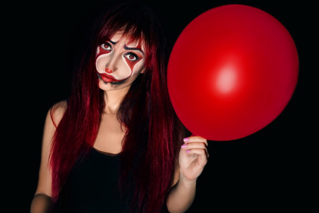 Make-up Halloween clown