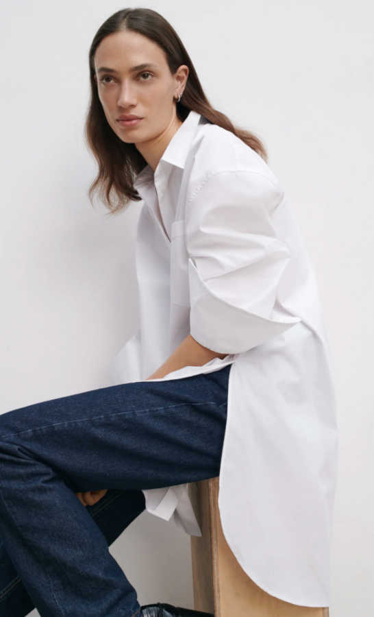 Camicia in cotone oversize