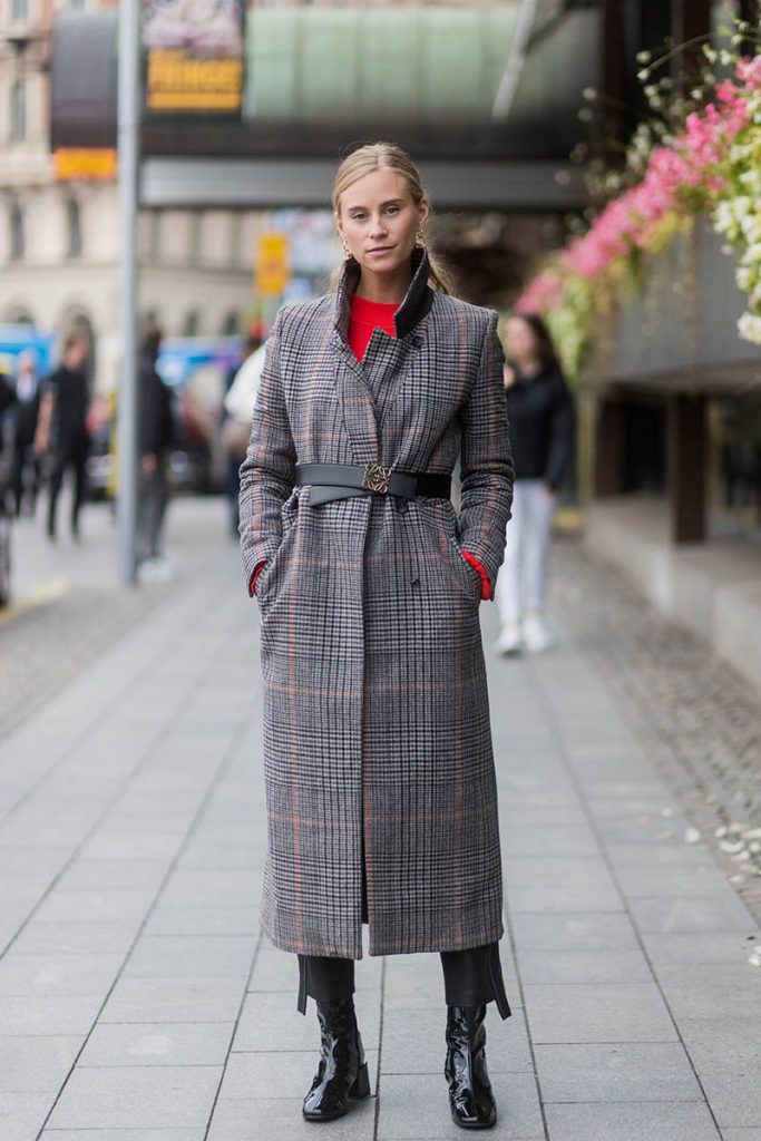 cappotto fantasia cintura