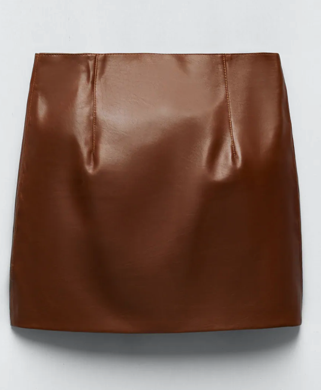 Gonna in pelle Zara
