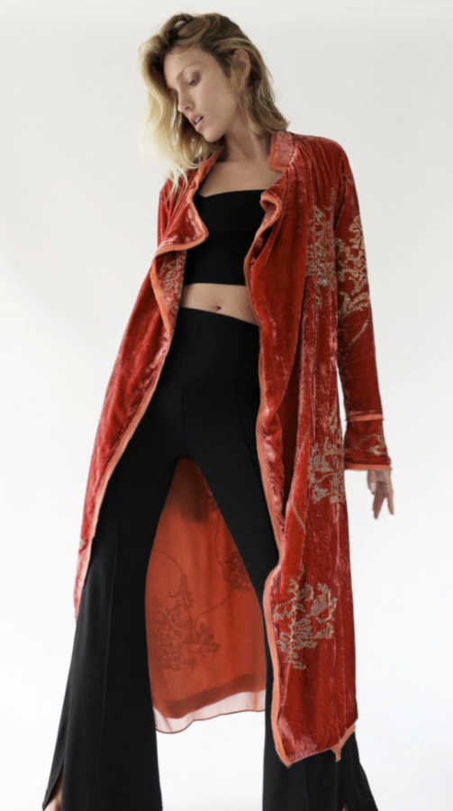Kimono Zara in velluto