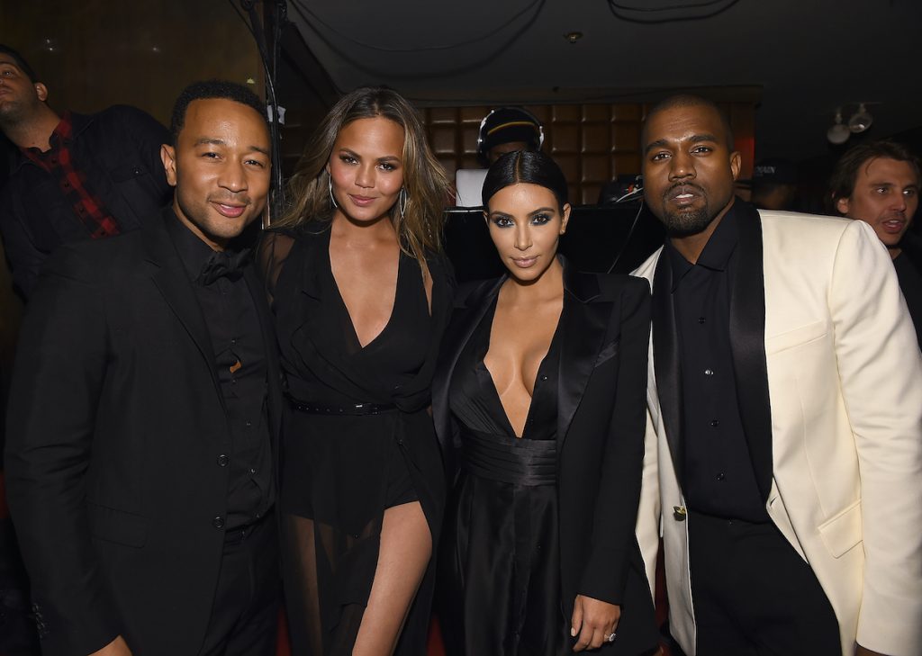 John Legend Chrissy Teigen Kim Kardashian Kanye West