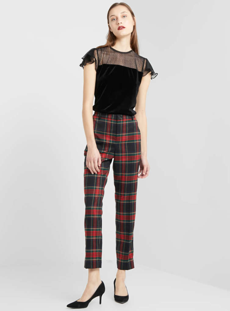 Outfit pantaloni scozzesi on sale