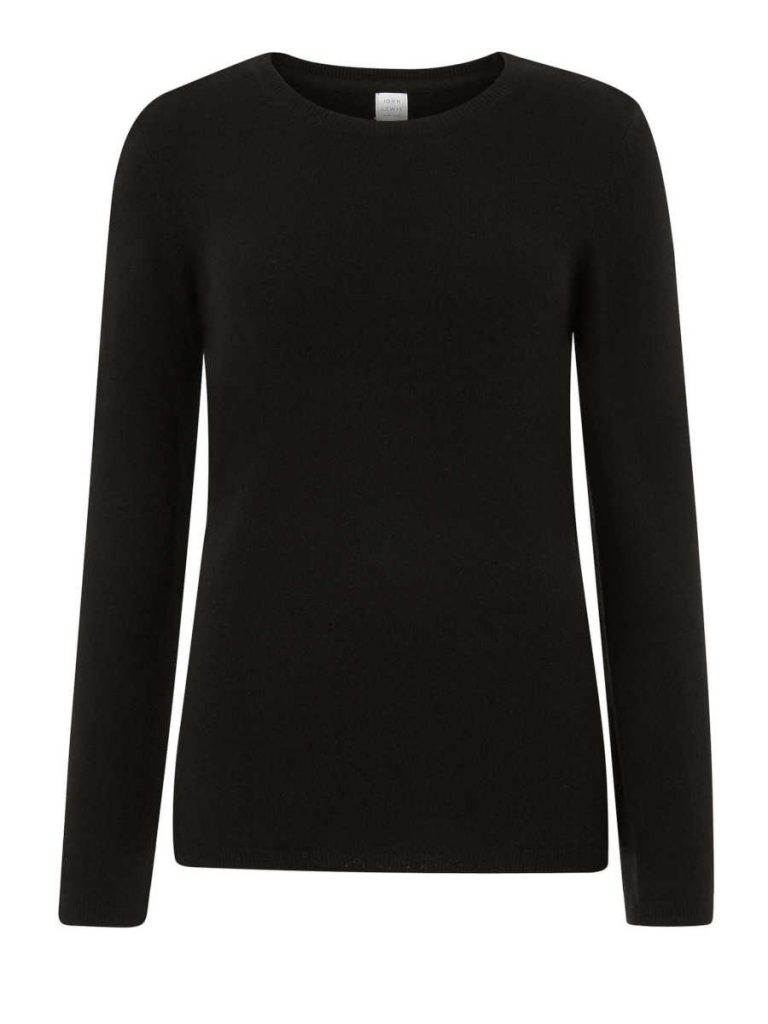 Maglione in cashmere nero