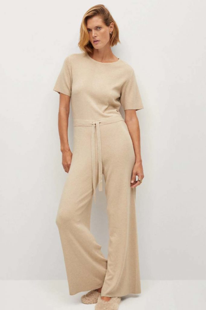 tuta lunga jumpsuit mango