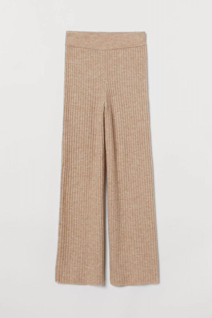 Pantaloni in maglia per l'inverno