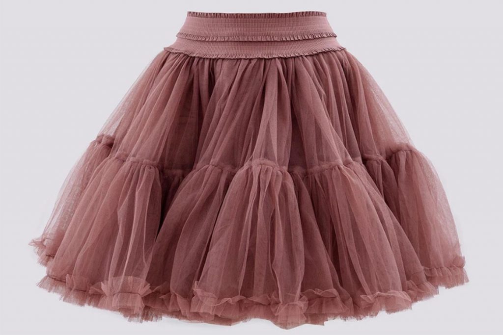 gonna tulle rosa antico andrea morando