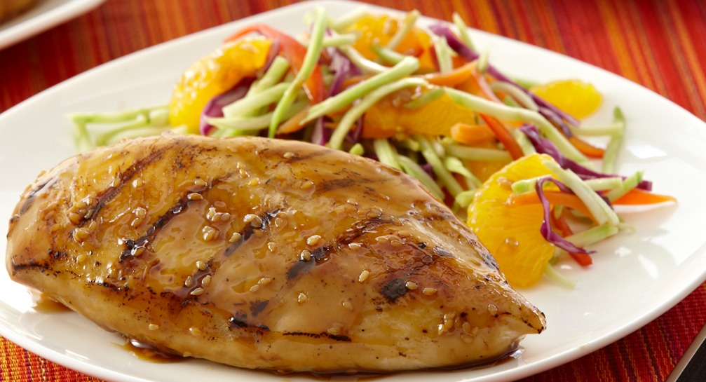 Pollo asiatico con salsa allo zenzero