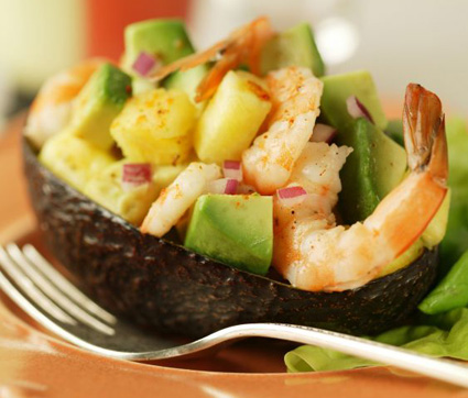 avocado gamberetti insalata