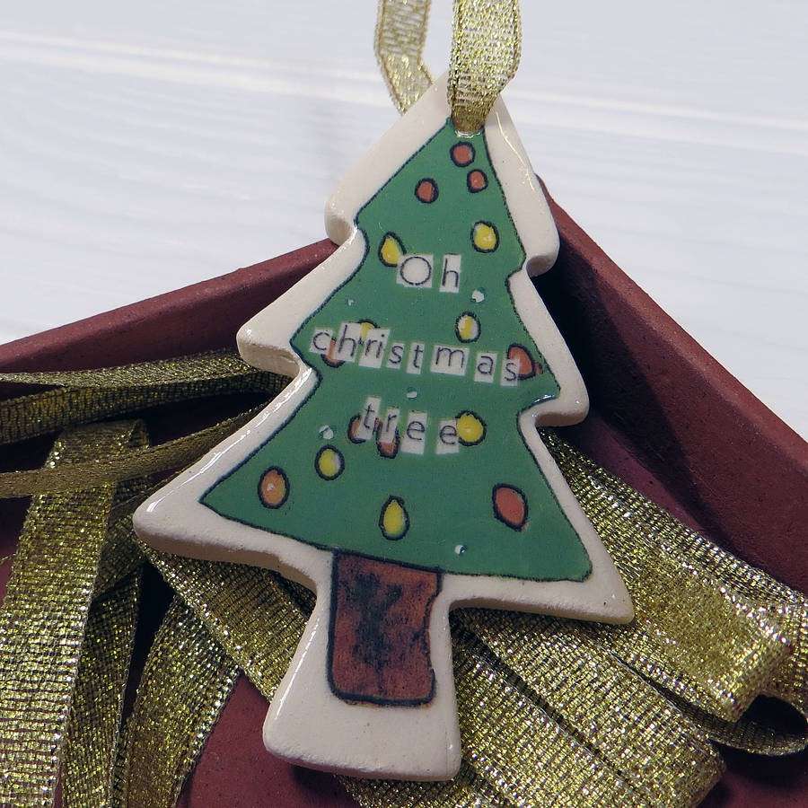 Albero di Natale addobbi fai da te alberello verde
