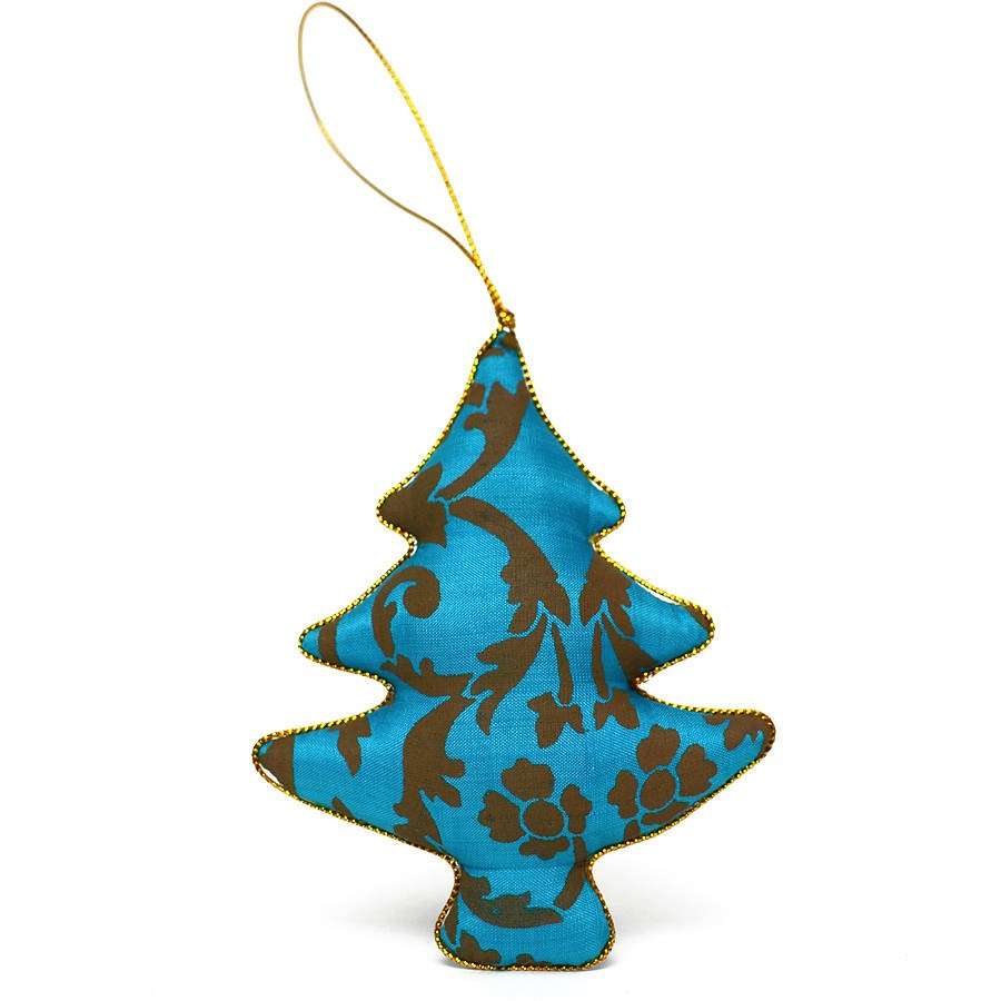 Albero di Natale addobbi fai da te azzurro