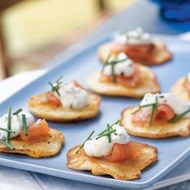 blinis salmone