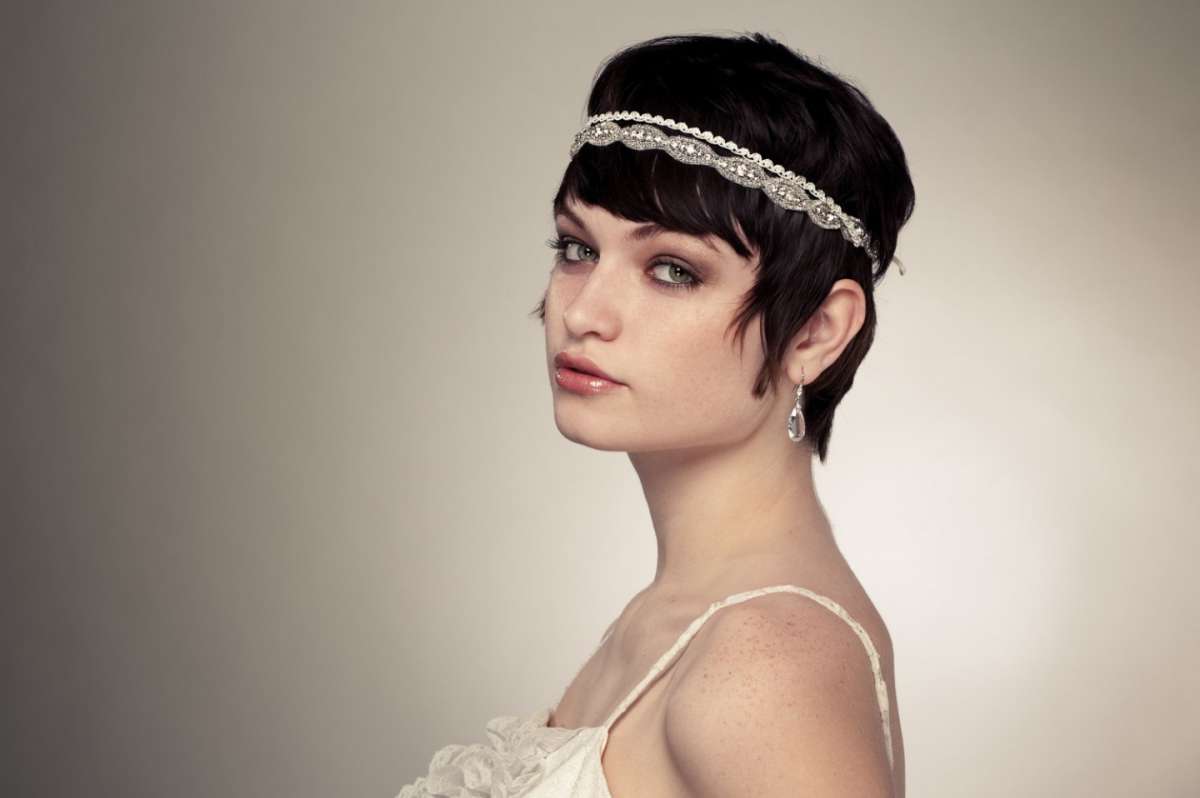 Capelli corti sposa anni 20