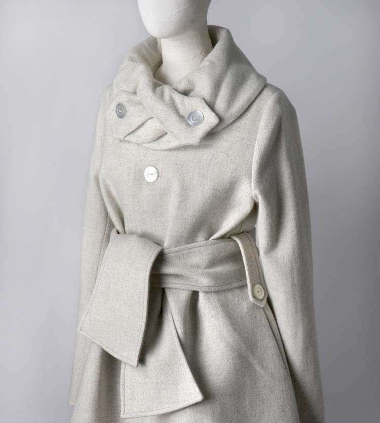 Cappotto bianco candido