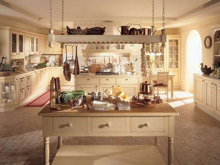 Cucina attrezzata in stile country