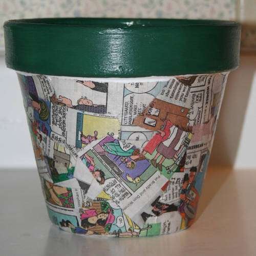 Decoupage su vaso