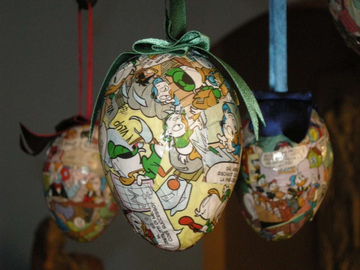 Decoupage sulle uova di Pasqua