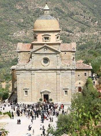 La chiesa a Cortona