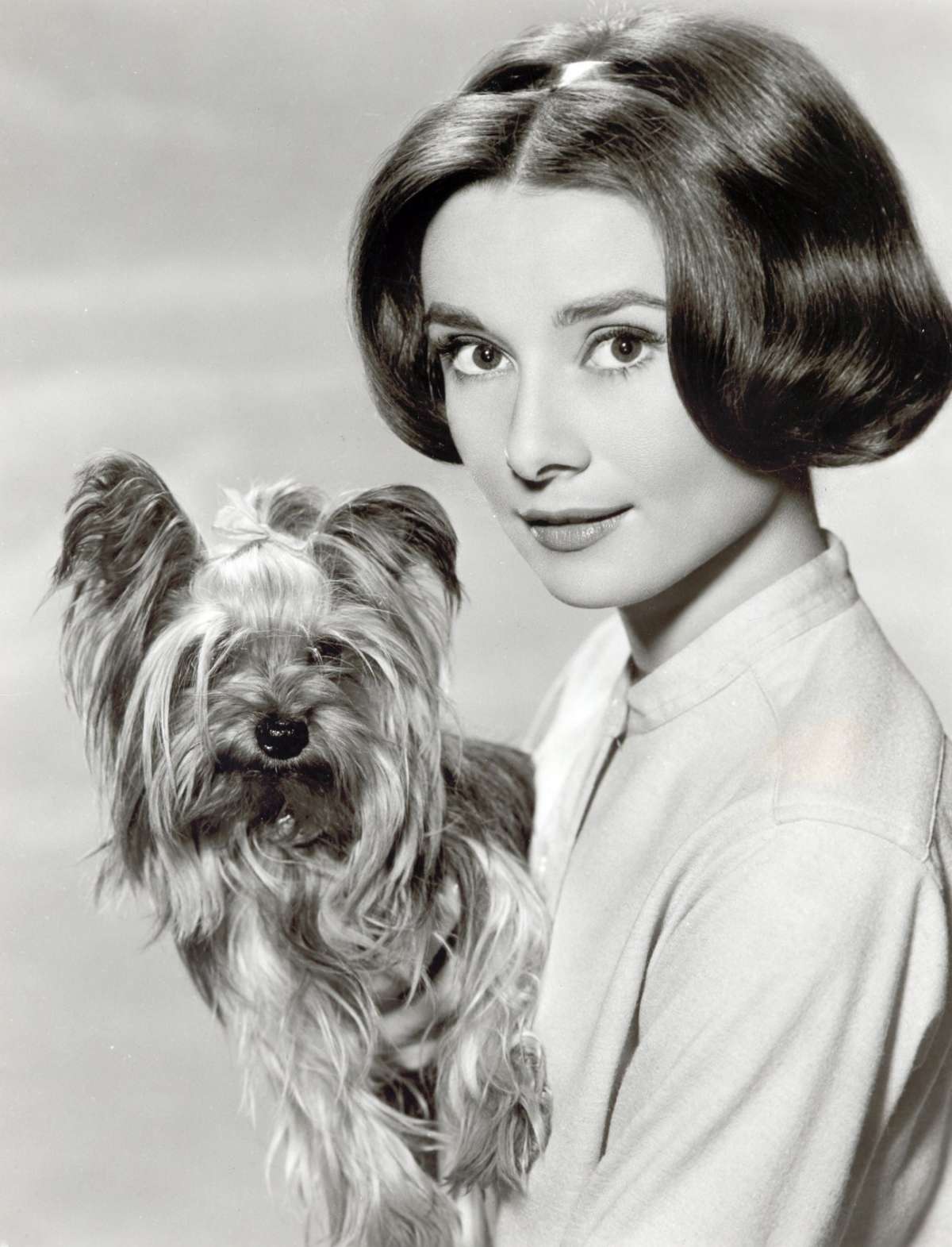 La Hepburn con il cagnolino