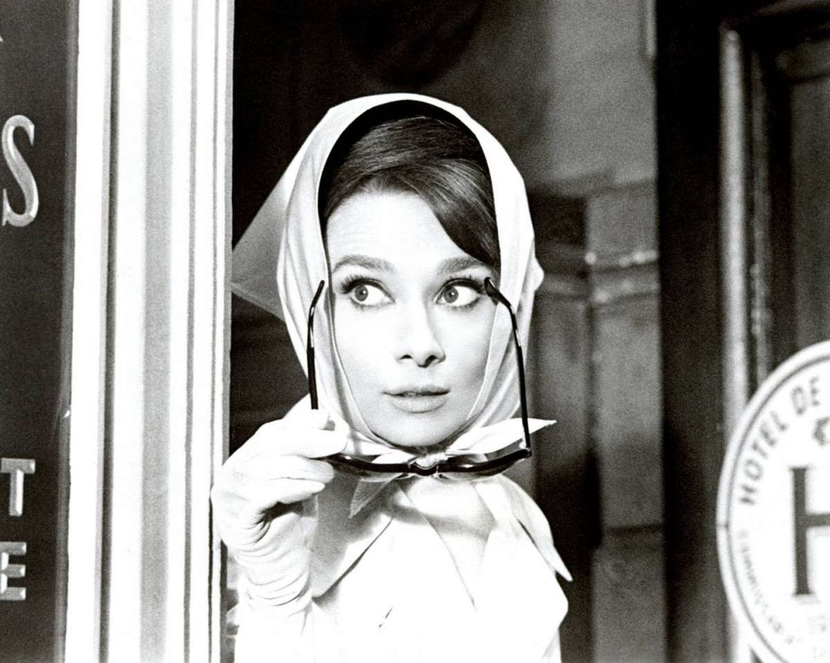 La Hepburn con un foulard