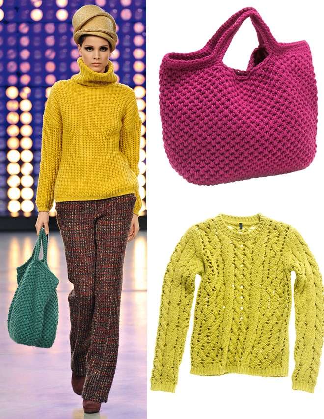 La moda tricot diventa colorata