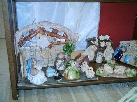 Presepe in pasta di sale completo